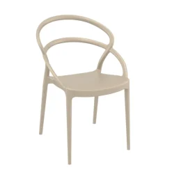 Chaise De Cuisine|Chaise De Salle à Manger*Pia Chaise tendance empilable en polypropylène