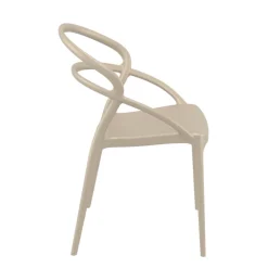 Chaise De Cuisine|Chaise De Salle à Manger*Pia Chaise tendance empilable en polypropylène