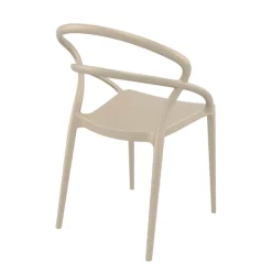 Chaise De Cuisine|Chaise De Salle à Manger*Pia Chaise tendance empilable en polypropylène