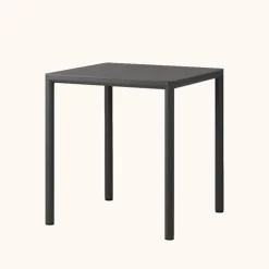 Table De Jardin*Piave Table de jardin carrée en stratifié avec pieds en aluminium