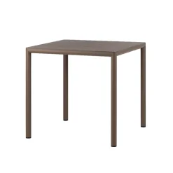 Table De Jardin*Piave Table de jardin carrée en stratifié avec pieds en aluminium
