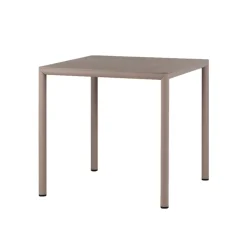Table De Jardin*Piave Table de jardin carrée en stratifié avec pieds en aluminium
