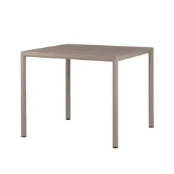 Table De Jardin*Piave Table de jardin carrée en stratifié avec pieds en aluminium