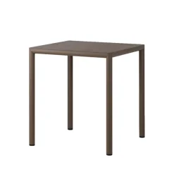 Table De Jardin*Piave Table de jardin carrée en stratifié avec pieds en aluminium
