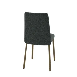 Perfecta Chaise De Salle à Manger*Pierrot Chaise de salle à manger confortable en tissu et pieds en métal