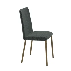 Perfecta Chaise De Salle à Manger*Pierrot Chaise de salle à manger confortable en tissu et pieds en métal