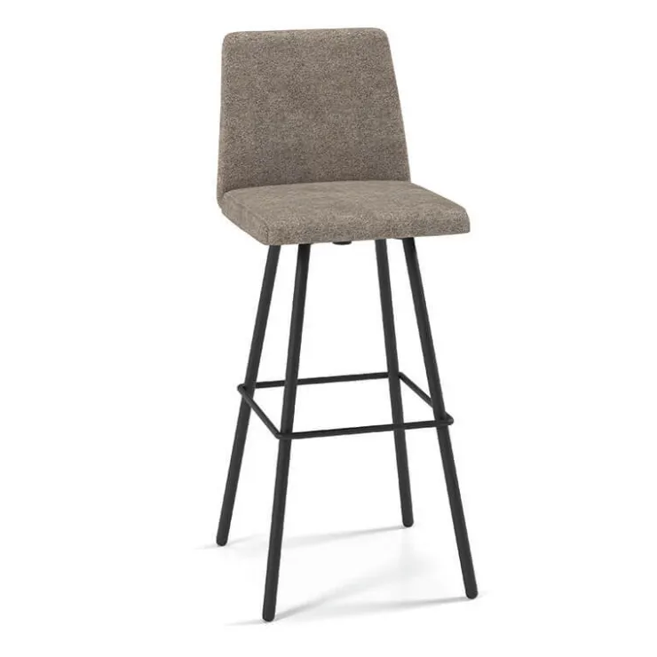 Perfecta Tabouret De Bar (assise +/- 80 Cm)*Pinot Tabouret bar pivotant en tissu et pieds en métal obliques