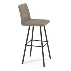 Perfecta Tabouret De Bar (assise +/- 80 Cm)*Pinot Tabouret bar pivotant en tissu et pieds en métal obliques