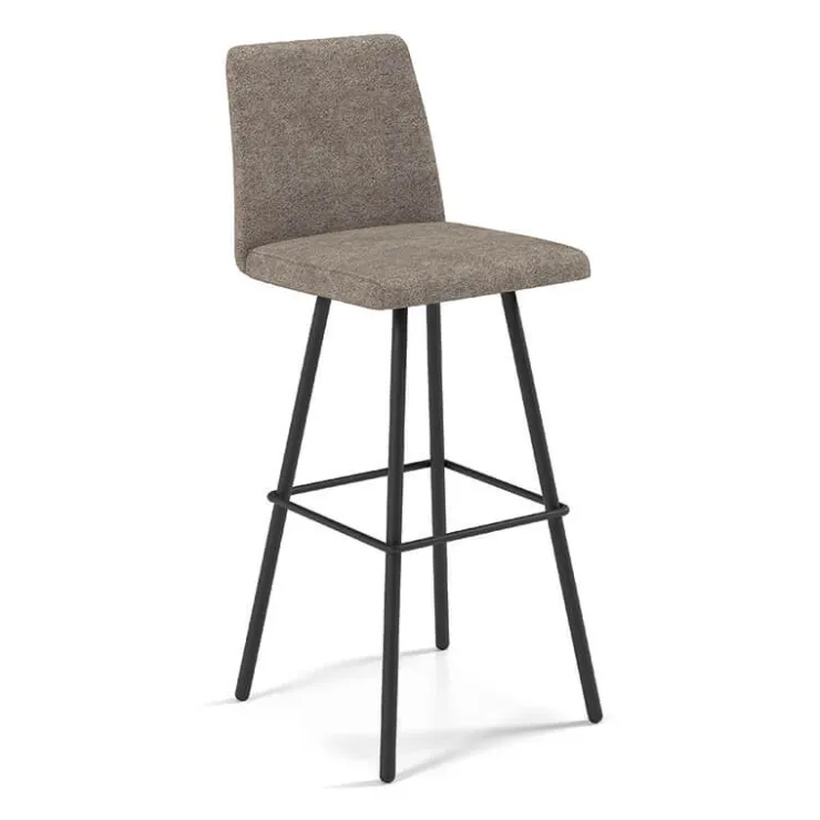 Perfecta Tabouret De Bar (assise +/- 80 Cm)*Pinot Tabouret bar pivotant en tissu et pieds en métal obliques