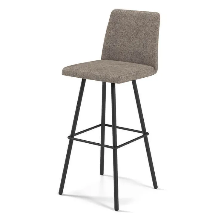 Perfecta Tabouret De Bar (assise +/- 80 Cm)*Pinot Tabouret bar pivotant en tissu et pieds en métal obliques