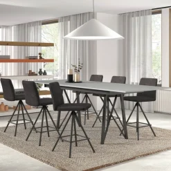 Perfecta Tabouret De Bar (assise +/- 80 Cm)|Tabouret Snack (assise +/- 65 Cm)*Pinot Tabouret snack pivotant en tissu