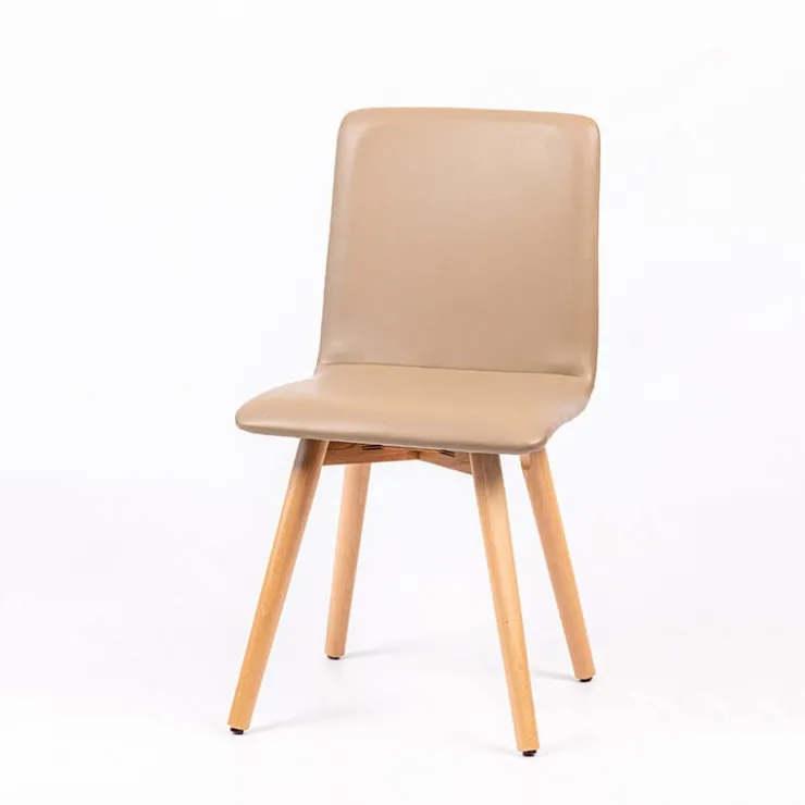 Sessio Chaise De Cuisine|Chaise De Salle à Manger*Plaza Chaise moderne rembourrée avec pieds en bois coniques