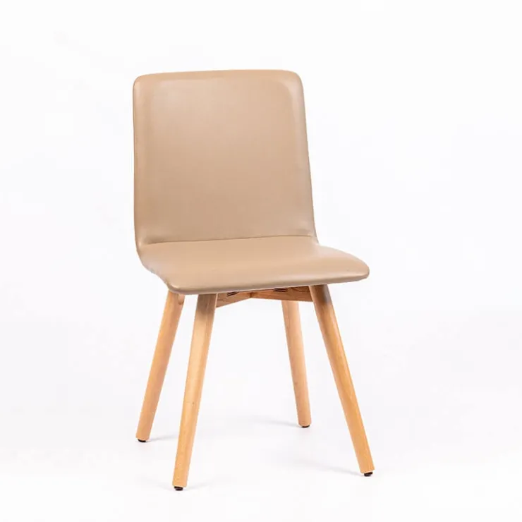 Sessio Chaise De Cuisine|Chaise De Salle à Manger*Plaza Chaise moderne rembourrée avec pieds en bois coniques