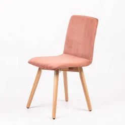Sessio Chaise De Salle à Manger|Chaise Salon*Plaza line Chaise en tissu avec dos matelassé et pieds en bois