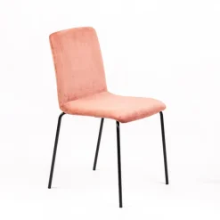 Sessio Chaise Salon|Chaise De Salle à Manger*Plaza line Chaise moderne avec dos matelassé en tissu et pieds en métal