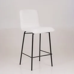 Sessio Tabouret Snack (assise +/- 65 Cm)|Tabouret De Bar (assise +/- 80 Cm)*Plaza Tabouret snack moderne en tissu et pieds en métal