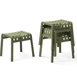 Tabouret Bas (assise +/- 45 Cm)*Poggio Tabouret bas design empilable en polypropylène