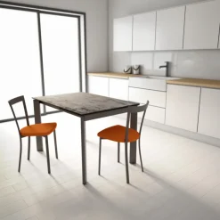 Cancio Table De Cuisine|Table Pour Petit Espace*Poker Table extensible Dekton pieds métal