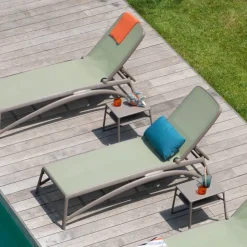 Table De Jardin*Pop Table basse de jardin carrée empilable en polypropylène