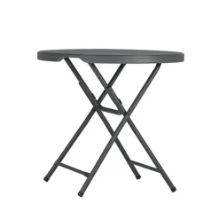 Table Pour Petit Espace*PraxisTable pliante ronde gris foncé