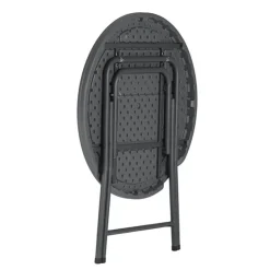 Table Pour Petit Espace*PraxisTable pliante ronde gris foncé