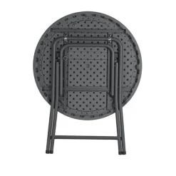 Table Pour Petit Espace*PraxisTable pliante ronde gris foncé