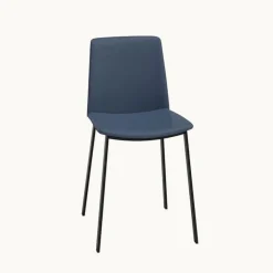 Perfecta Chaise De Cuisine|Chaise De Salle à Manger*Primera Chaise belge moderne rembourrée en simili avec pieds en métal