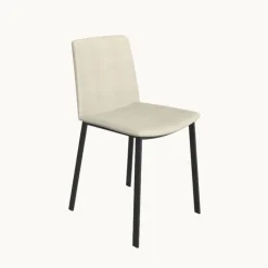 Perfecta Chaise De Salle à Manger*Primera Chaise moderne tissu et pieds métal