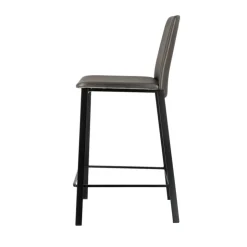 Perfecta Tabouret Snack (assise +/- 65 Cm)|Tabouret De Bar (assise +/- 80 Cm)*Primera Tabouret snack belge rembourré en simili et pieds en métal