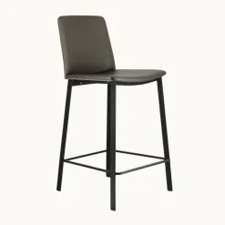 Perfecta Tabouret Snack (assise +/- 65 Cm)|Tabouret De Bar (assise +/- 80 Cm)*Primera Tabouret snack belge rembourré en simili et pieds en métal