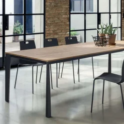 Ingenia casa Table De Salle à Manger*Prisma Ingenia by Bontempi® Table moderne extensible en mélaminé et acier laqué