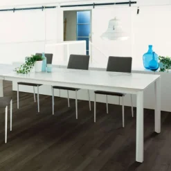 Ingenia casa Table De Salle à Manger*Prisma Ingenia by Bontempi® Table extensible moderne en céramique et acier laqué