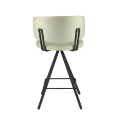 Perfecta Tabouret Snack (assise +/- 65 Cm)|Tabouret De Bar (assise +/- 80 Cm)*Prélude Tabouret snack en tissu et pieds métal