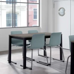 Perfecta Chaise De Cuisine*Proza Chaise pied luge inversé empilable en métal coque polypropylène