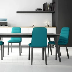 Cancio Chaise De Salle à Manger*Pulsar Chaise contemporaine en tissu et métal