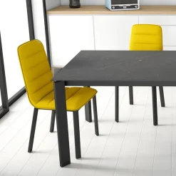 Cancio Chaise De Salle à Manger*Pulsar Chaise contemporaine en tissu et métal