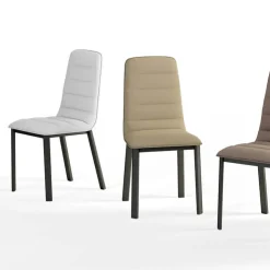 Cancio Chaise De Salle à Manger*Pulsar Chaise contemporaine en tissu et métal