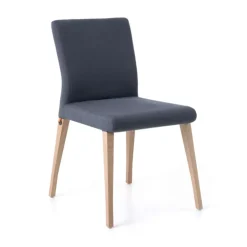 Mobitec Chaise De Salle à Manger|Chaise Salon*Pure classic ® Chaise cocooning en tissu et pieds bois