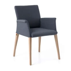 Mobitec Chaise De Salle à Manger|Chaise Salon*Pure classic ® Fauteuil cocooning en tissu avec pieds en bois