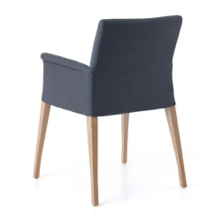 Mobitec Chaise De Salle à Manger|Chaise Salon*Pure classic ® Fauteuil cocooning en tissu avec pieds en bois