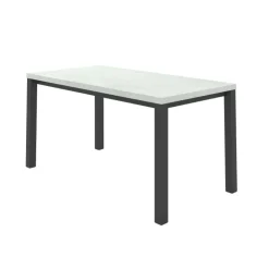 Perfecta Table De Cuisine|Table De Salle à Manger*Qube Table snack rectangulaire intemporelle en stratifié avec pieds en métal