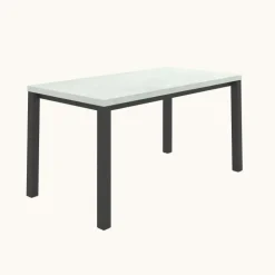 Perfecta Table De Cuisine|Table De Salle à Manger*Qube Table snack rectangulaire intemporelle en stratifié avec pieds en métal