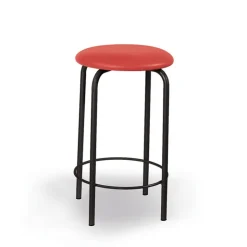 Carrier Tabouret Snack (assise +/- 65 Cm)|Tabouret De Bar (assise +/- 80 Cm)*Rebecca Tabouret haut sans dossier avec pieds en métal fabriqué en France