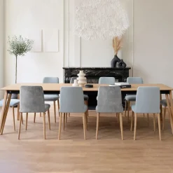 Mobitec Table De Salle à Manger*Rennes ® Table en bois massif extensible pieds épingle