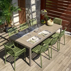 Table De Jardin*Rio Alu Table d'extérieur moderne extensible en aluminium