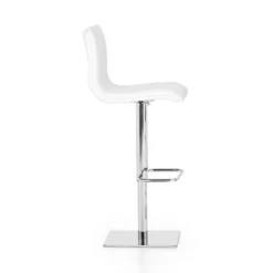 Peressini Tabouret Réglable En Hauteur|Tabouret Snack (assise +/- 65 Cm)*Rio Tabouret réglable en hauteur en synthétique et métal chromé