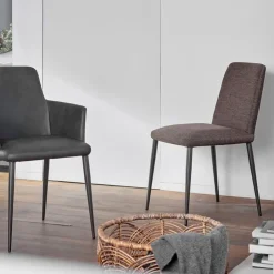 Mobitec Chaise De Salle à Manger*Rob C03 ® Chaise de salle à manger en tissu et métal