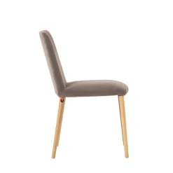 Mobitec Chaise De Salle à Manger|Chaise Salon*Rob C01 ® Chaise moderne en tissu rembourrée avec pieds en bois massif