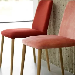 Mobitec Chaise De Salle à Manger|Chaise Salon*Rob C01 ® Chaise moderne en tissu rembourrée avec pieds en bois massif