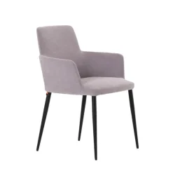 Mobitec Chaise De Salle à Manger|Fauteuil De Salon*Rob C04 ® Fauteuil de salle à manger confortable en tissu et pieds métal